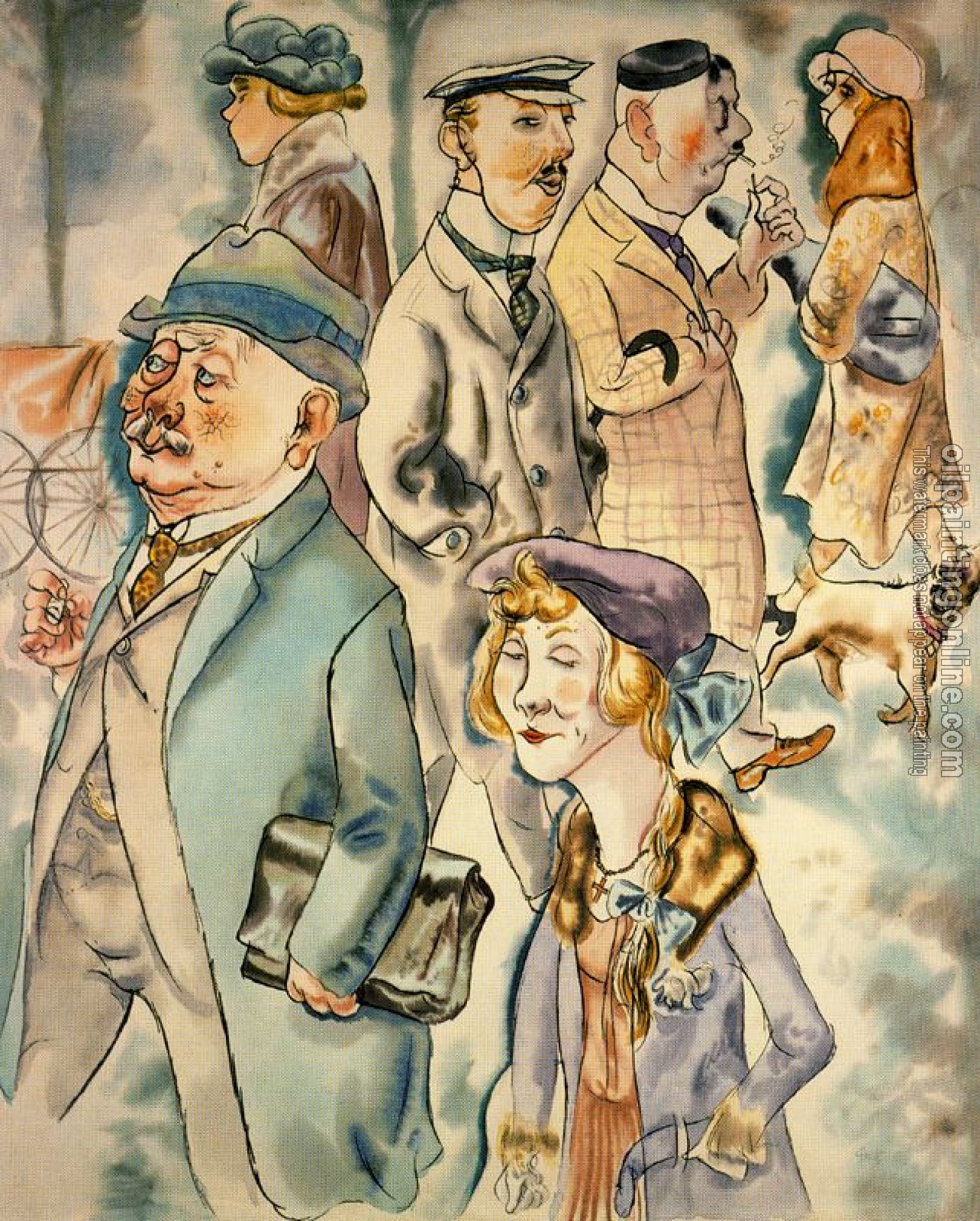 George Grosz - Strasse in Berlin II